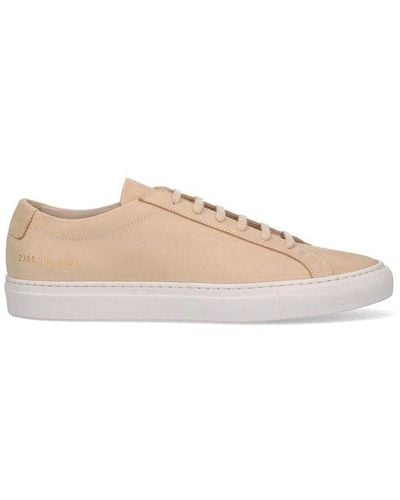 Common Projects Achilles Suede Low-top Sneakers - Natural