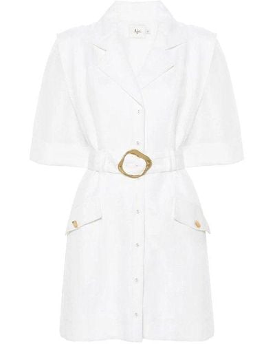 Aje. Lyric Belted Mini Dress - White