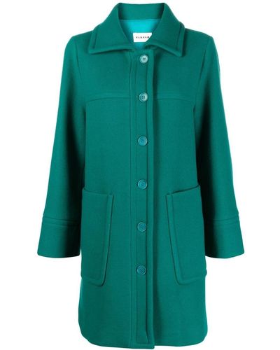 P.A.R.O.S.H. Single-breasted Coat - Green
