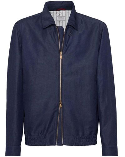 Brunello Cucinelli Outwear Jacket - Blue