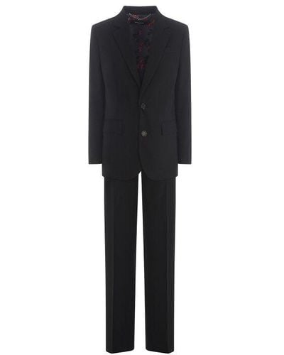 DSquared² Suit In Wool Canvas - Black