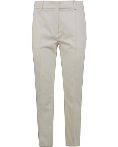 Max Mara Etna Stretch Cotton Trouser - Grey