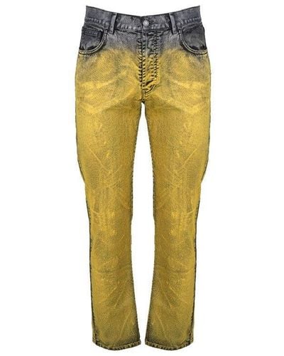 Moschino Gart Dyed Jeans - Yellow
