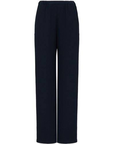 Emporio Armani High-Waisted Trousers - Blue