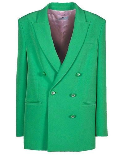 Chiara Ferragni Cady Double Breasted Jacket - Green