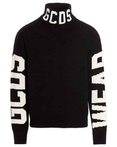Gcds Logo Sweater - Black