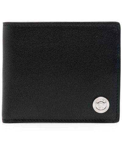 Versace Wallet With Coin Calf - Black