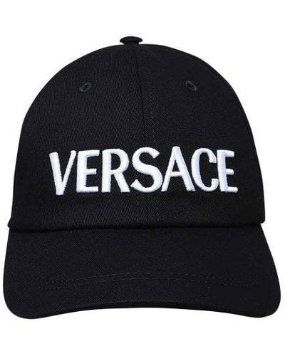 Versace Cotton Hat - Black