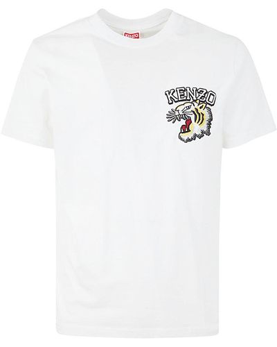 KENZO Tiger Varsity Slim T-Shirt - White