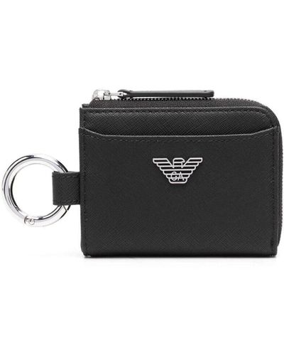 Emporio Armani `S Compact Wallet - Black