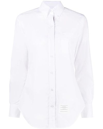 Thom Browne Classic Point Collar Shirt Clothing - White
