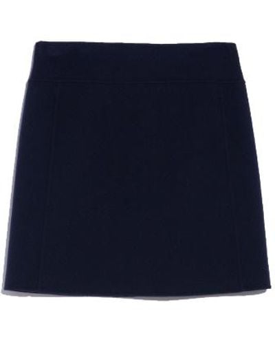 Max Mara Ali Wool Bodycon Skirt - Blue