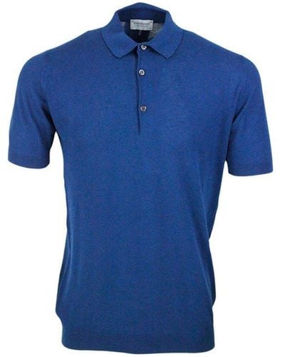 John Smedley T-Shirts - Blue