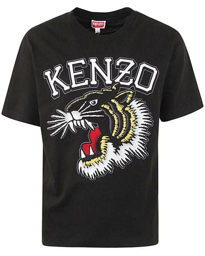 KENZO Tiger Varsity Classic T-Shirt - Black
