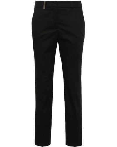 Peserico Regular Pants - Black