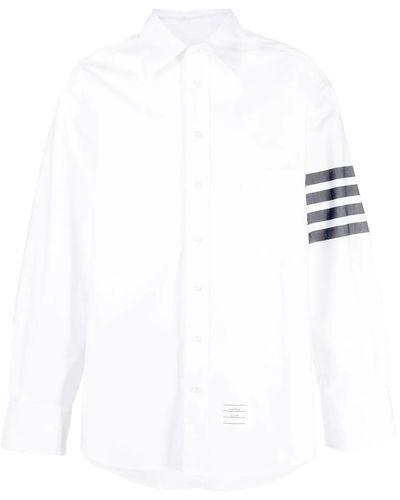 Thom Browne 4-bar Stripe Shirt - White