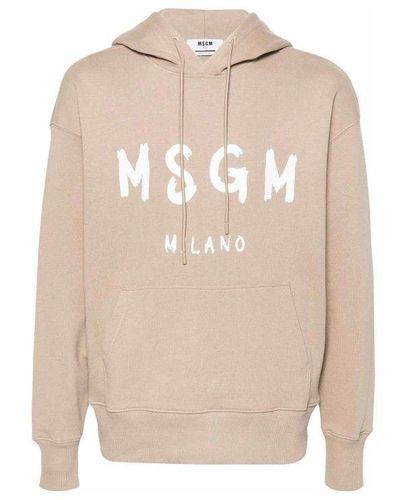 MSGM Sweatshirts - Natural