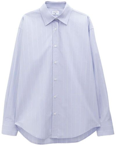 Filippa K Stripe Poplin Shirt - Blue