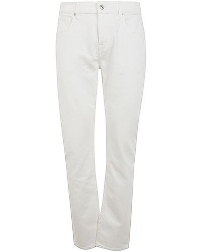 7 For All Mankind The Straight Denim - White