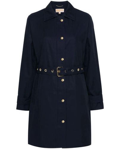 MICHAEL Michael Kors Belted Trench - Blue