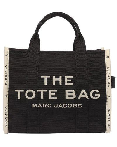 Marc Jacobs Cotton Blend Tote - Black