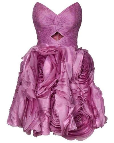 IRIS SERBAN Mini Dresses - Purple