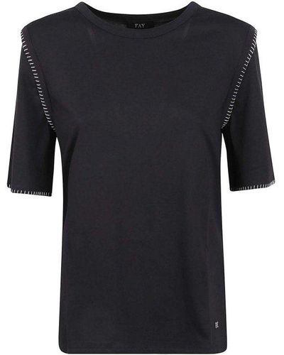 Fay T-Shirts - Black