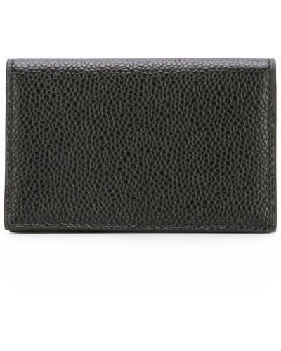 Thom Browne Wallet With Laminated Leather - Black