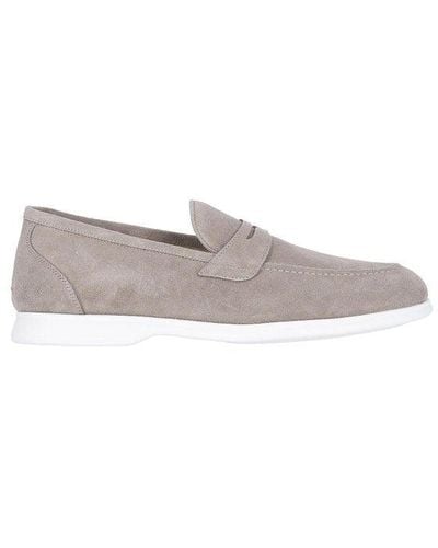 Kiton Suede Loafers - Gray