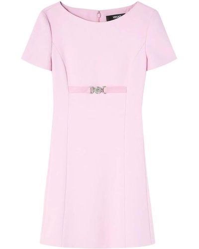 Versace Dress Double Viscose Crepe Stretch Fabric - Pink