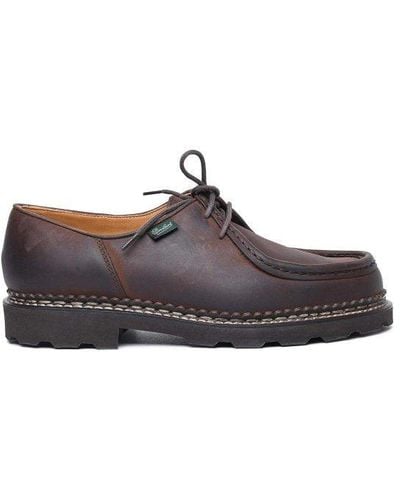 Paraboot Leather Derby Shoes - Brown