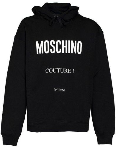 Moschino Cotton Hoodie - Black