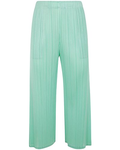 Pleats Please Issey Miyake Monthly Colours March Trousers - Green