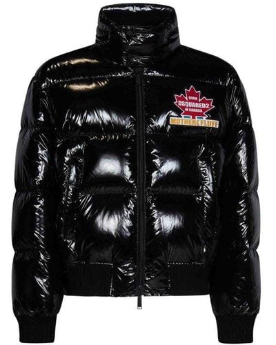 DSquared² Quilted Nylon Down Jacket - Black
