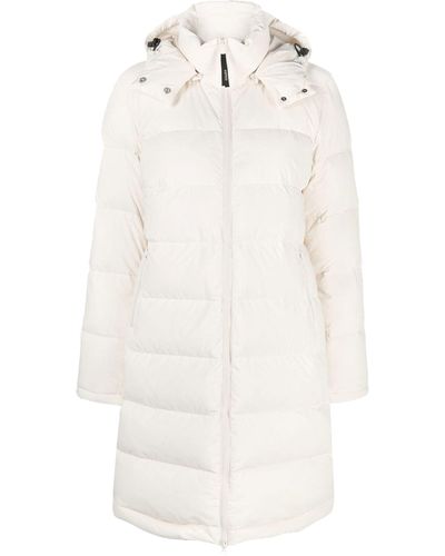 Aspesi Padded Hooded Coat - White