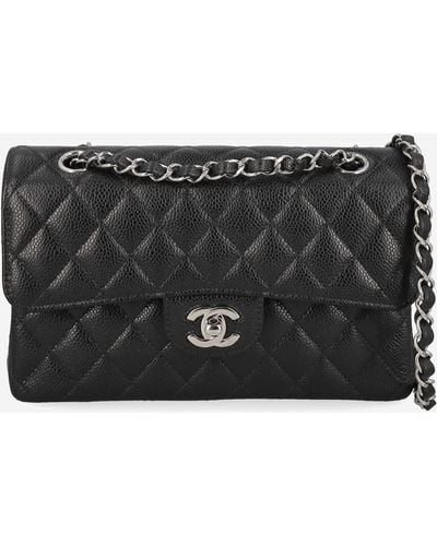 Chanel Timeless Small Double Flap Quilted Caviar - Black