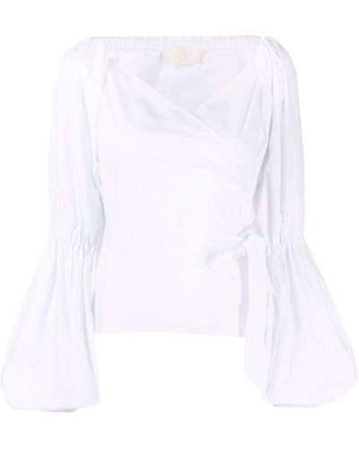 Sara Battaglia T-shirts e top - Bianco