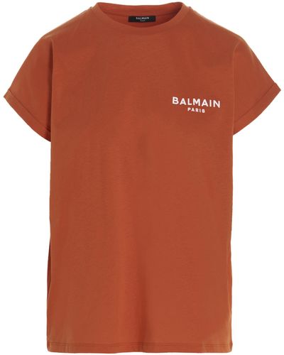 Balmain T-shirt And Top - Orange