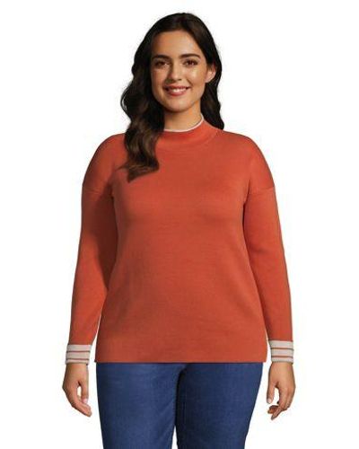 Lands' End Pullover - Rot
