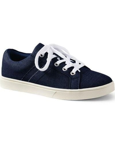 Lands' End Canvas-Sneaker - Blau