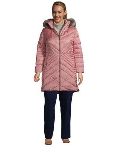 Lands' End Warmer Wintermantel THERMOPLUME - Pink