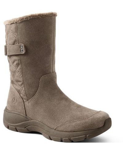 Lands' End Isolierte Stiefel in weiter Passform - Braun