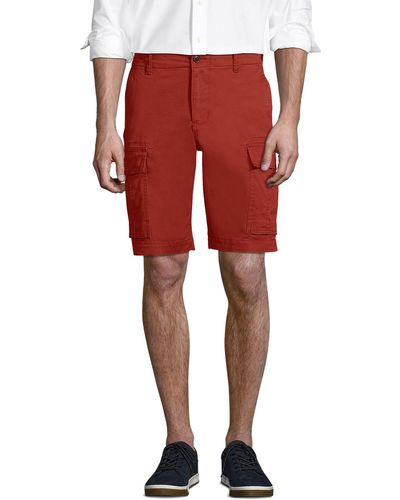 Lands' End Cargo-Shorts mit Stretch - Rot