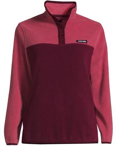 Lands' End Fleecepullover - Rot