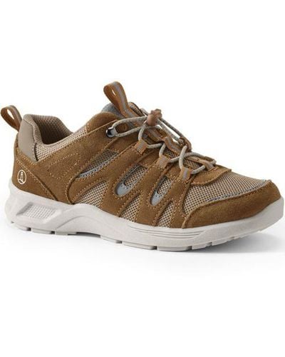 Lands' End Trekking-Sneaker aus Veloursleder - Braun