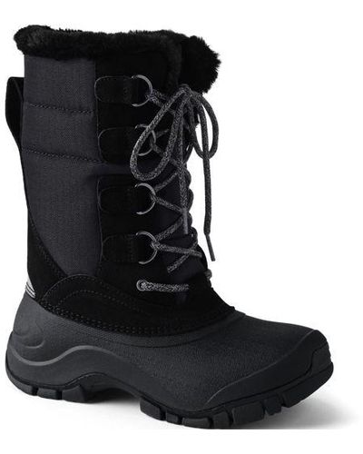 Lands' End Schneestiefel EXPEDITION - Schwarz