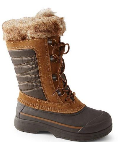 Lands' End Schneestiefel SQUALL - Braun