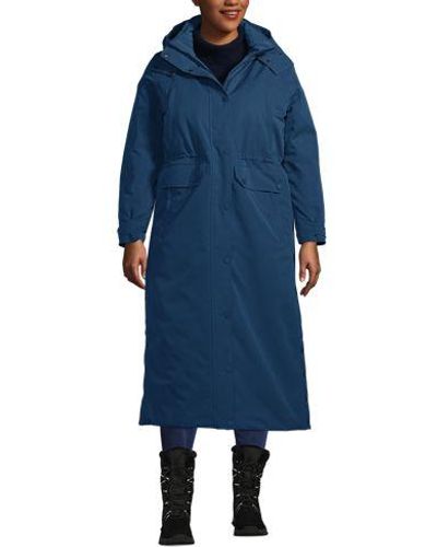 Lands' End Maxi-Daunenmantel EXPEDITION - Blau