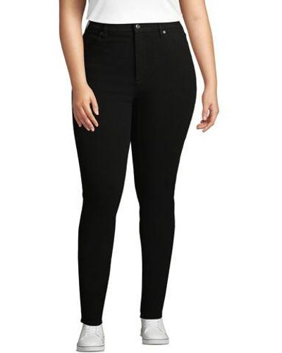 Lands' End Shaping Jeans Skinny Fit High Waist - Schwarz