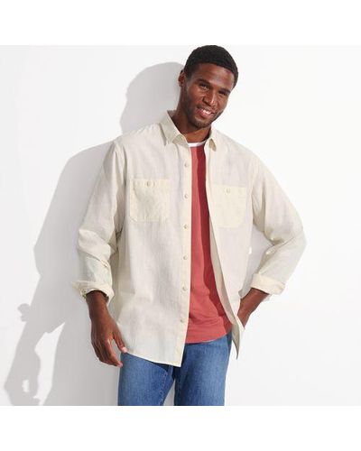 Lands' End Chambray-Workerhemd - Rot